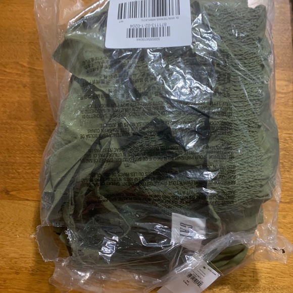 Green smocked jumpsuit Gap - Picture 3 of 4